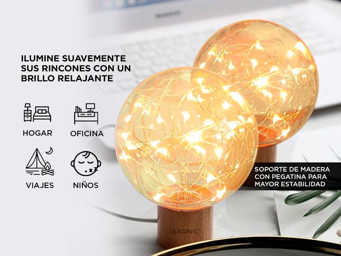Lampara Velador Twinkle Gadnic Star Mesa de Luz - 2