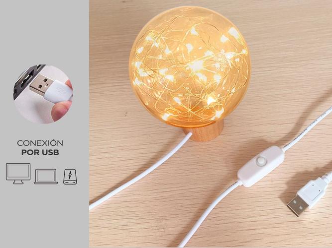 Lampara Velador Twinkle Gadnic Star Mesa de Luz - 3