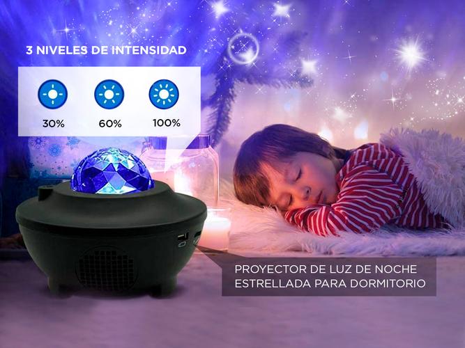 Velador Gadnic Lupar Proyector de Estrellas  Parlante Bluetooth - 2