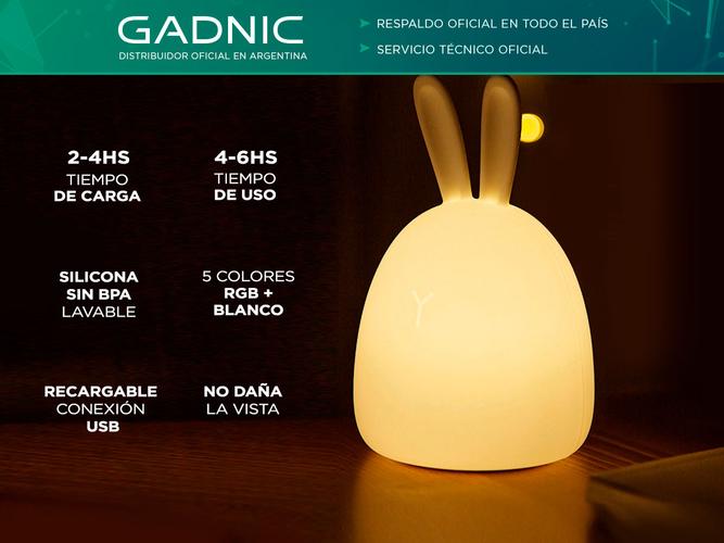 Luz Velador Para Niños Gadnic Luz de Noche Recargable Led  - 1