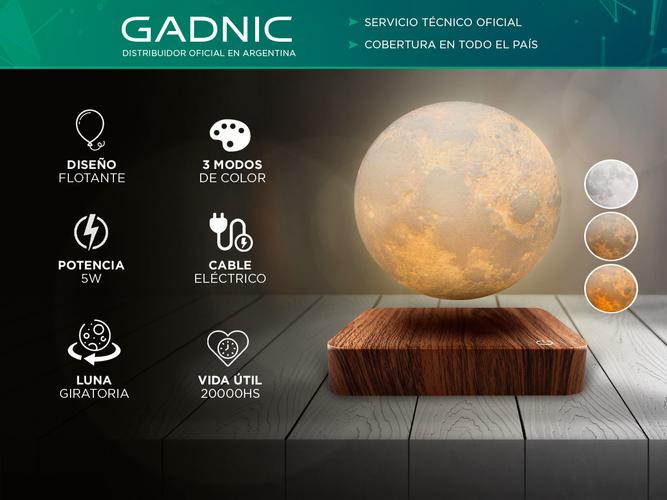 Lámpara de luna flotante Gadnic LEVI Luz Lunar Giratorio - 1