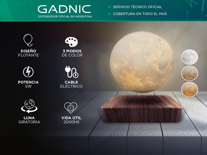 Lámpara de luna flotante Gadnic LEVI Luz Lunar Giratorio - 1
