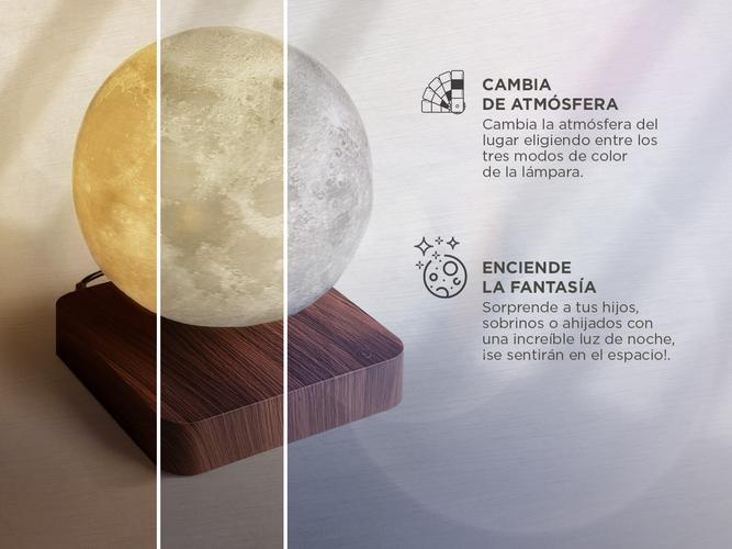 Lámpara de luna flotante Gadnic LEVI Luz Lunar Giratorio - 3