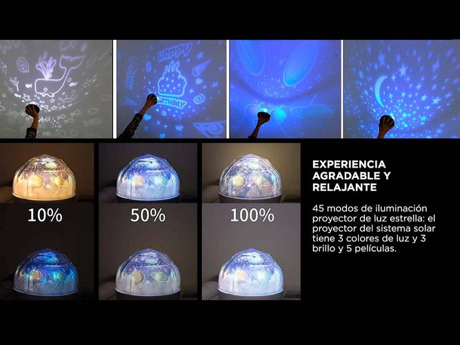 Lámpara de Noche Proyector Galaxia Tierra Universo Para Niños  - 3