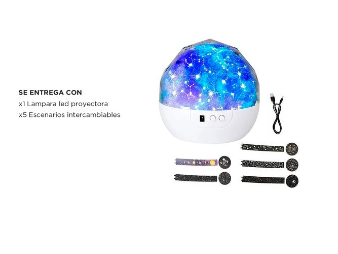 Lámpara de Noche Proyector Galaxia Tierra Universo Para Niños  - 5