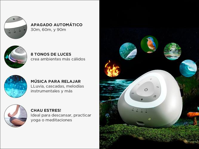 Lámpara de Noche Rest Gadnic Con Ruidos Blancos y Musicoterapia  - 2
