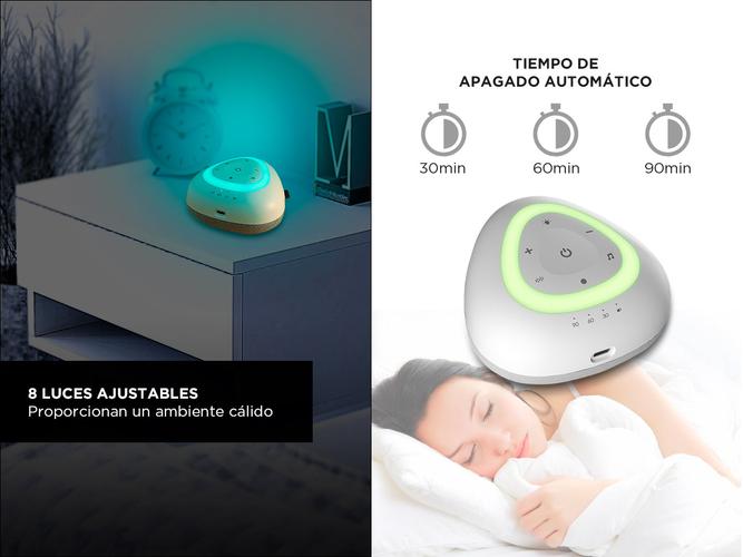 Lámpara de Noche Rest Gadnic Con Ruidos Blancos y Musicoterapia  - 3