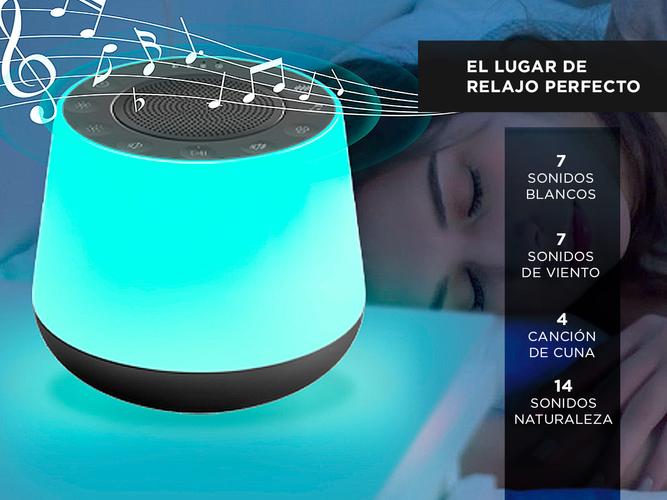 Lámpara de Noche Gadnic Con Sonido Blanco Para Dormir RGB  - 2
