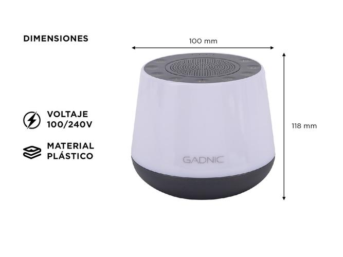 Lámpara de Noche Gadnic Con Sonido Blanco Para Dormir RGB  - 4