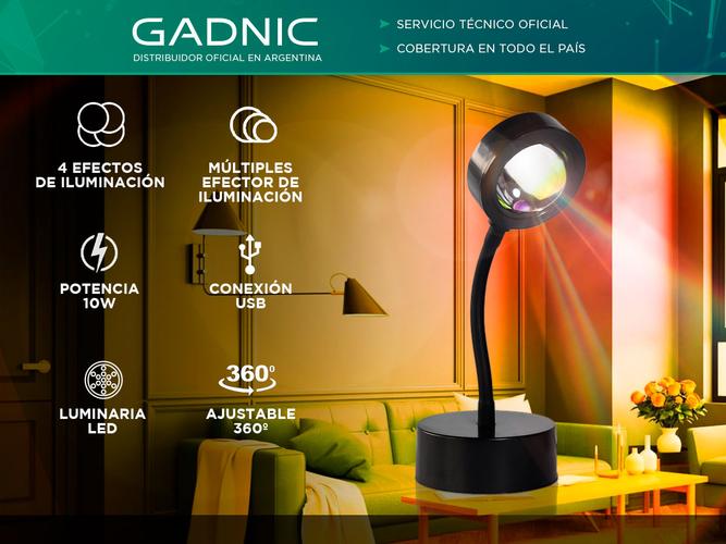 Lámpara Arcoíris Gadnic Sun4 Simulación del Sol Atardecer Anochecer - 1