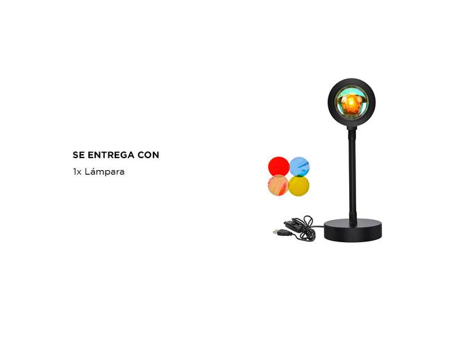 Lámpara Arcoíris Gadnic Sun4 Simulación del Sol Atardecer Anochecer - 5