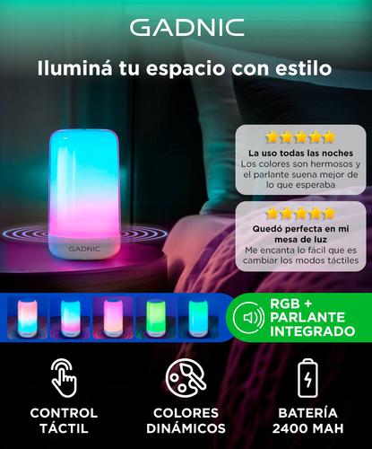 Lámpara De Mesa Inteligente Gadnic Luz RGB Parlante  - 1