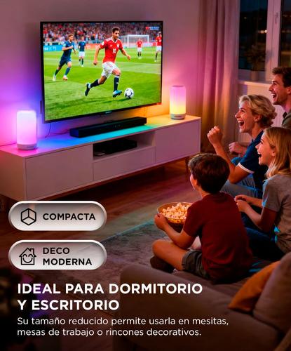 Lámpara De Mesa Inteligente Gadnic Luz RGB Parlante  - 4