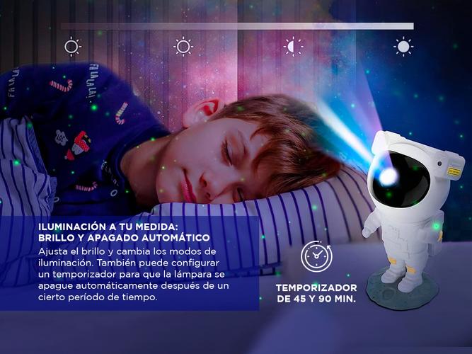 Astronauta Proyector de Luces de Galaxia Gadnic LDPP1 Star Light - 3