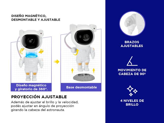 Astronauta Proyector de Luces de Galaxia Gadnic LDPP1 Star Light - 4