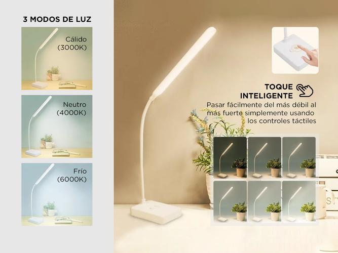 Lámpara De Escritorio Gadnic Led Ajustable Recargable - 2