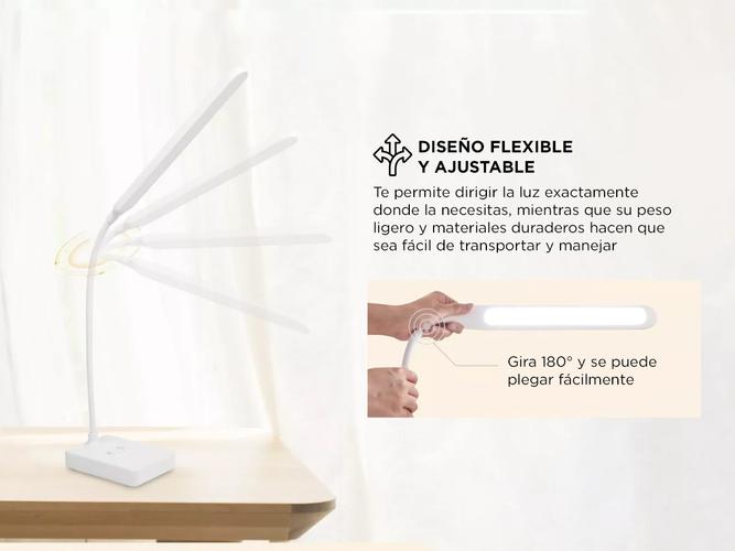 Lámpara De Escritorio Gadnic Led Ajustable Recargable - 3