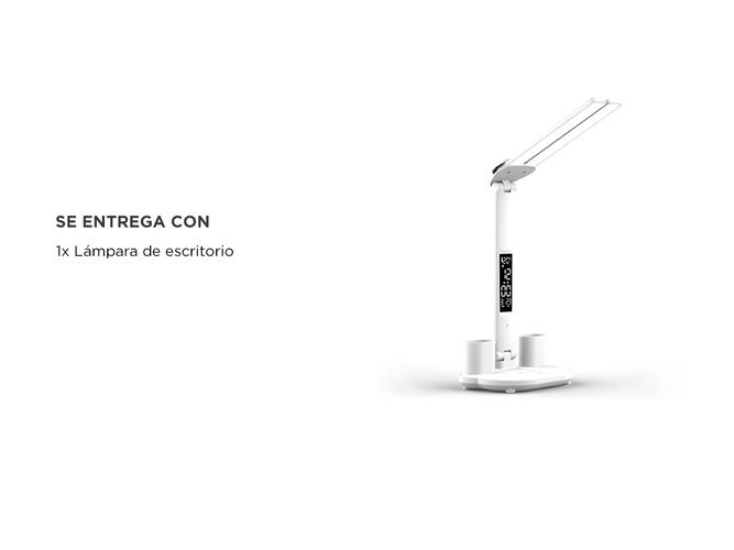 Lámpara Led de Escritorio Gadnic con Reloj y Portalápices - 6