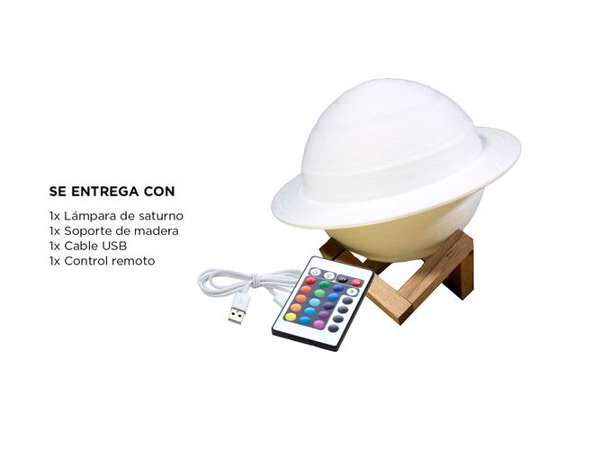 Lámpara de Saturno Gadnic Luz nocturna LED con control remoto - 5