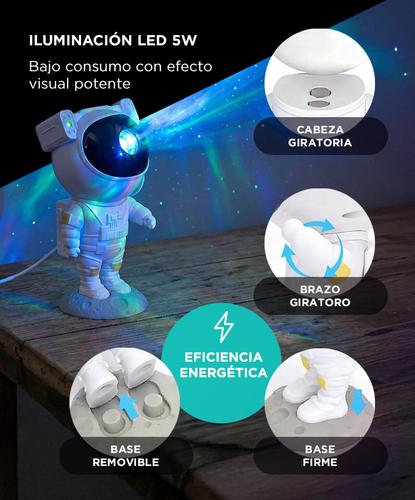 Proyector Astronauta Galaxia Gadnic Lámpara  7 Colores LED 5W - 3