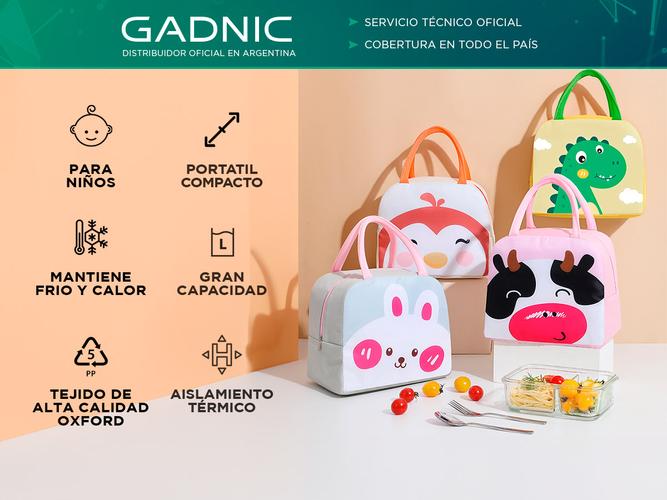 Lunchera Vianda Gadnic Infantil Escolar Vaca - 1