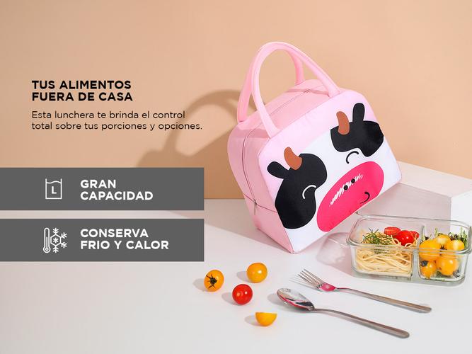 Lunchera Vianda Gadnic Infantil Escolar Vaca - 2