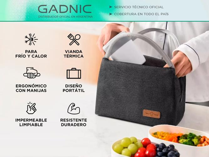 Vianda Termica Gadnic Impermebale para Adultos y Niños - 1