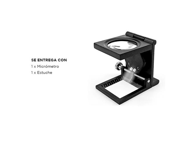 Lupa Cuenta Hilos Luz Led Gadnic Maximus3 Tornillo Micrométrico - 5