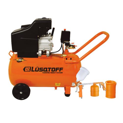 Compresor De Aire Electrico Portátil Lusqtoff LC-2550BK Monofásico 50L 2.5hp + Kit  - 0