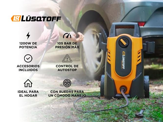 Hidrolavadora Electrica Lusqtoff 1200W 105 Bar de Presion HL-120 - 1