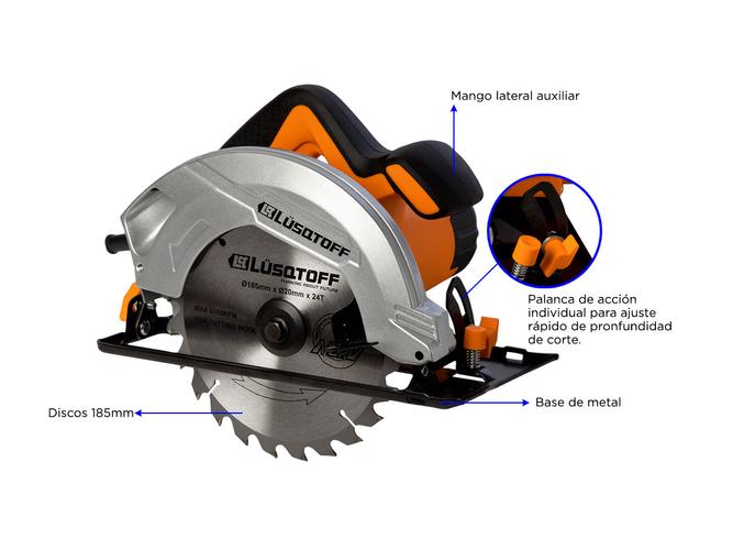 Sierra Circular Lusqtoff 1500W 185mm 5500rpm CSL1500-8 - 4