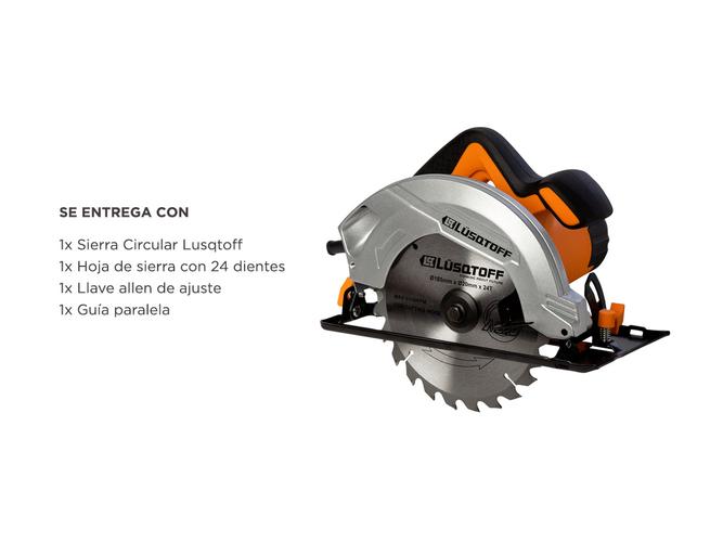 Sierra Circular Lusqtoff 1500W 185mm 5500rpm CSL1500-8 - 5