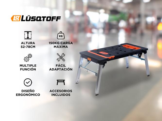 Banco De Trabajo Lusqtoff Plegable 150kg Mesa 7 En 1 Taller BTCL7-8 - 1