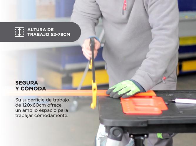 Banco De Trabajo Lusqtoff Plegable 150kg Mesa 7 En 1 Taller BTCL7-8 - 2
