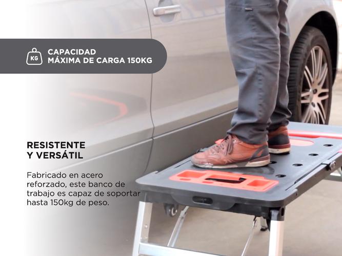 Banco De Trabajo Lusqtoff Plegable 150kg Mesa 7 En 1 Taller BTCL7-8 - 3