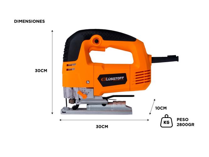 Sierra Caladora Lusqtoff 710W 3000rpm Guia Vel Variable  SCL710-8 - 4