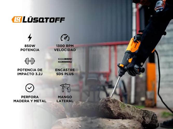 Rotomartillo Lusqtoff 850W 3.2J Sds Plus RML850-9 - 1
