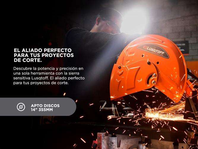 Sierra Sensitiva De Banco Lusqtoff 2000W CM14 + Disco - 2