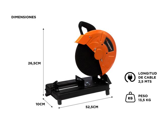 Sierra Sensitiva De Banco Lusqtoff 2000W CM14 + Disco - 4