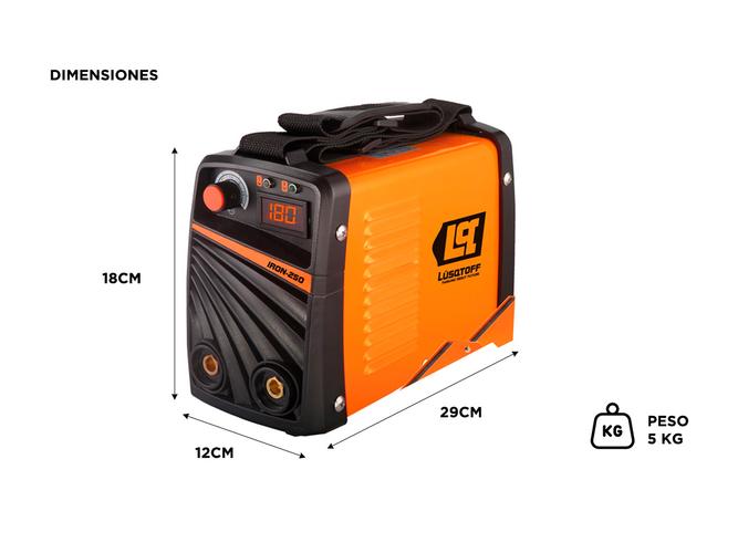 Soldadora Inverter Lusqtoff mma tig 250+ Escuadras Megairon250 - 4