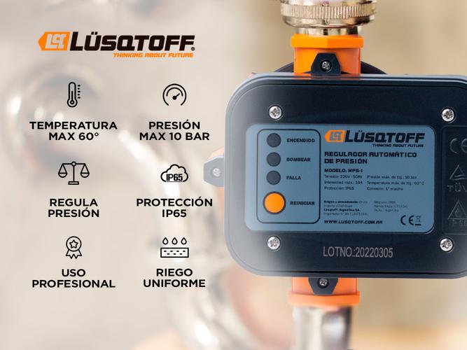 Regulador Automatico de Presion Lusqtoff Agua Bomba  - 1