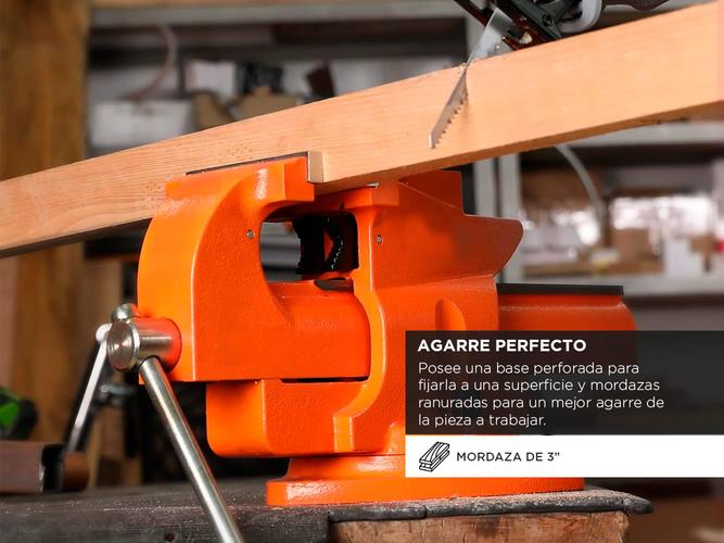 Morsa de banco Lusqtoff LMO3 Base Giratoria 3