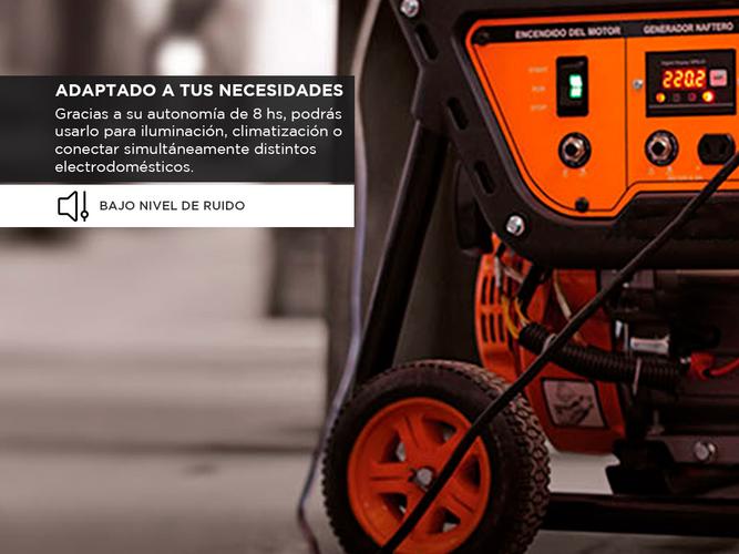 Generador Grupo Electrogeno Portatil Lusqtoff 6500W Monofasico 15hp LG7500EX - 3