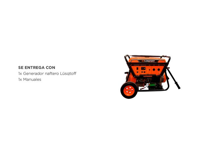 Generador Grupo Electrogeno Portatil Lusqtoff 6500W Monofasico 15hp LG7500EX - 5