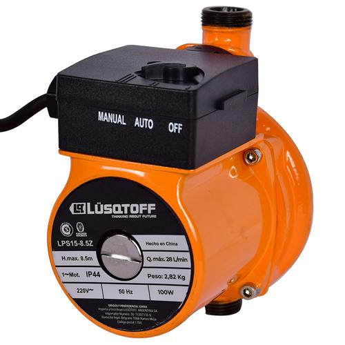 Bomba Presurizadora Lusqtoff 100w 8.5m 30l/min Monofásica Naranja LPS15-8.5Z - 0