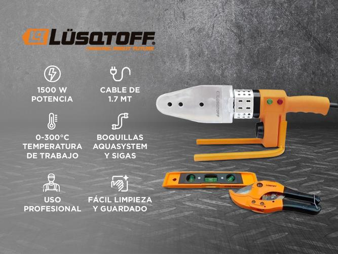 Termofusora Lusqtoff 1500W Aquasystem Sigas Accesorios LTF-6315  - 1