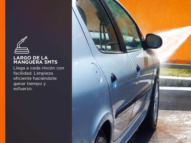 Hidrolavadora Electrica Lusqtoff 1500W 90bar Accesorios HL-150 Naranja - 2
