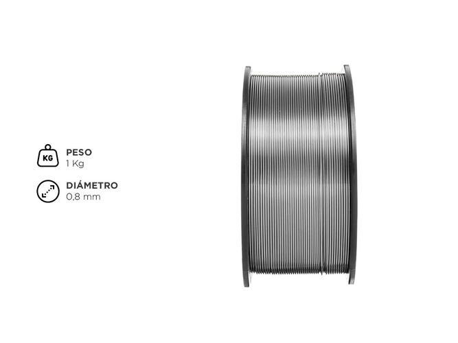 Alambre Soldar Mig Flux Sin Gas 0,8mm 1kg Lusqtoff Lqflux081 - 4
