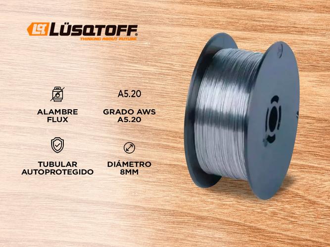 Alambre Soldar Mig Flux 0.8mm Sin Gas 5kg Lqflux085 Lusqtoff - 1