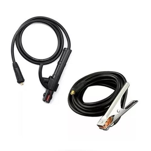 Juego Pinza Masa Porta Electrodo Lusqtoff Soldadora Inverter  - 0